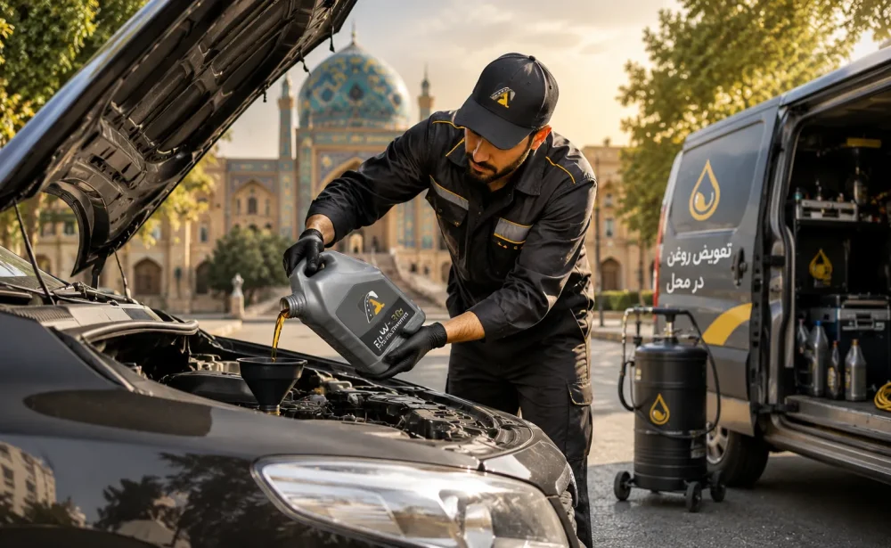 خدمات تعویض روغن در محل تبریز