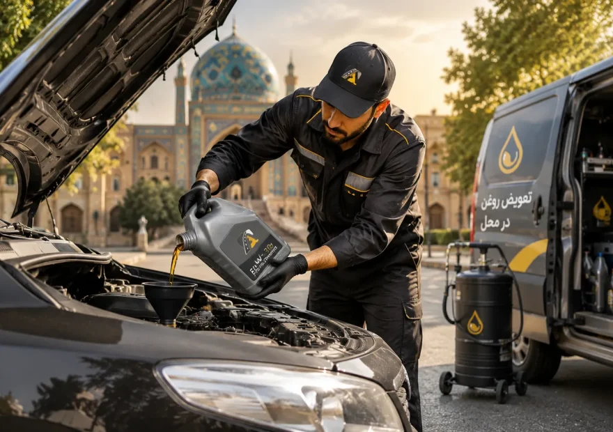 خدمات تعویض روغن در محل تبریز