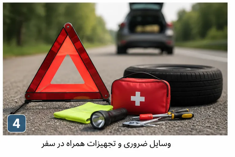 تجهیزات ضروری سفر با ماشین