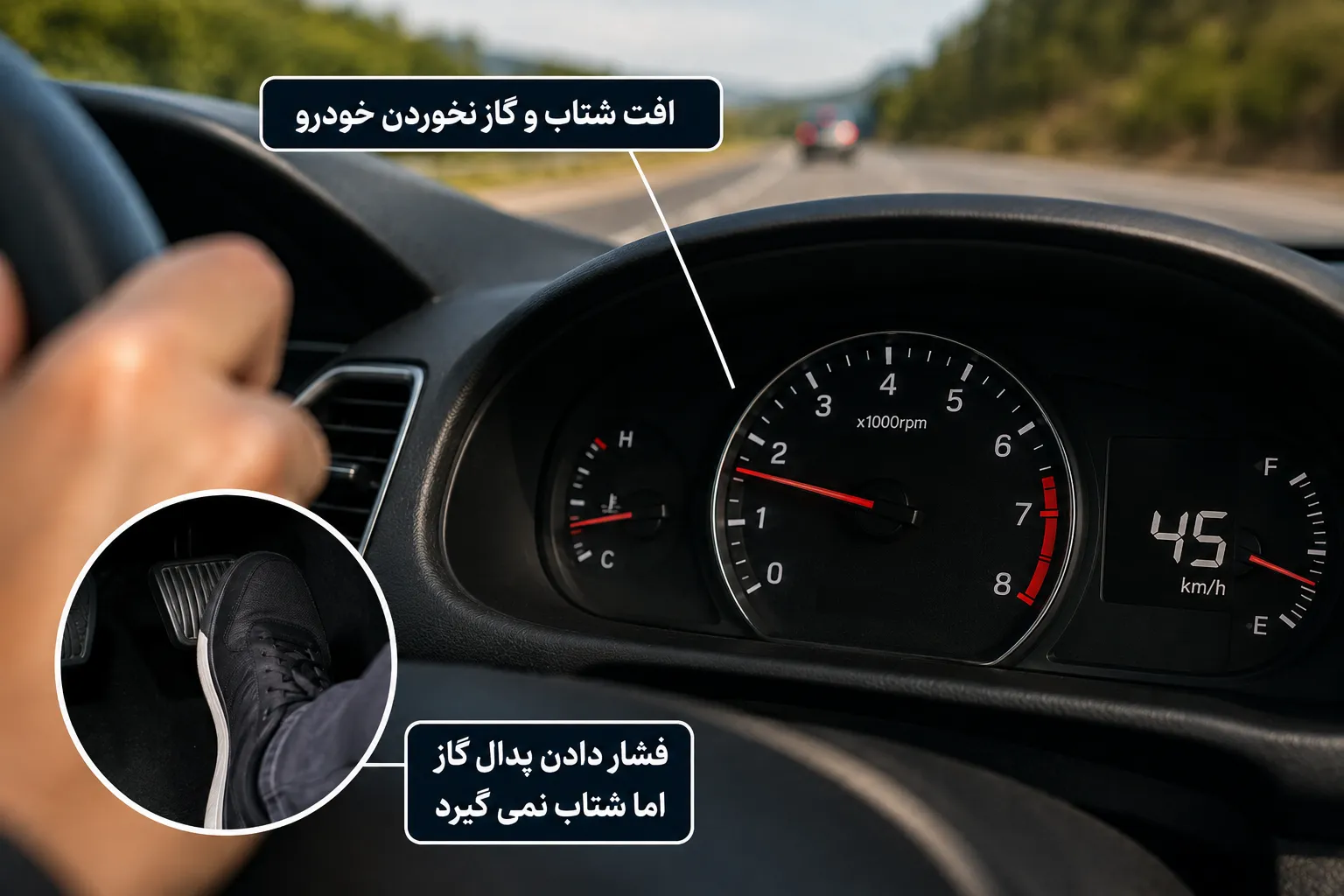 افت شتاب و گاز نخوردن خودرو از علائم خرابی انژکتور